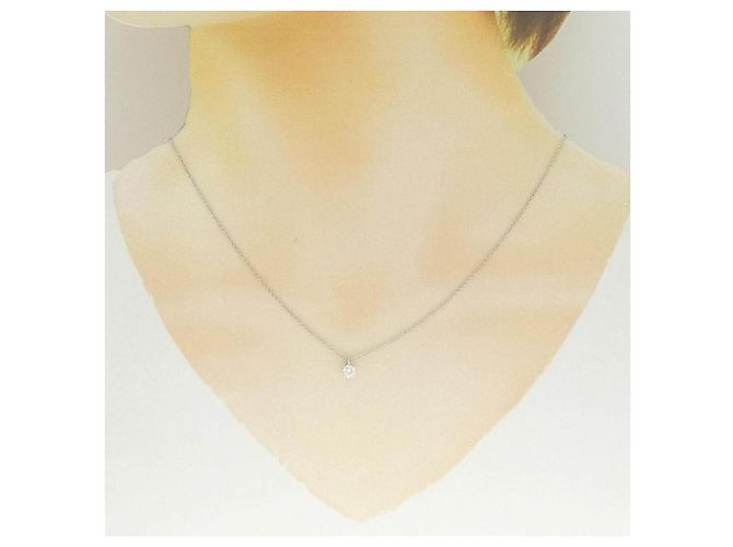 Tiffany & Co Collana Solitario Tiffany in Platino - vista 6