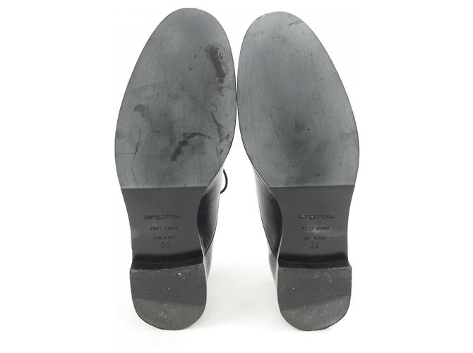 Autre Marque Sergio Rossi Leder-Ballerinas - Ansicht 4