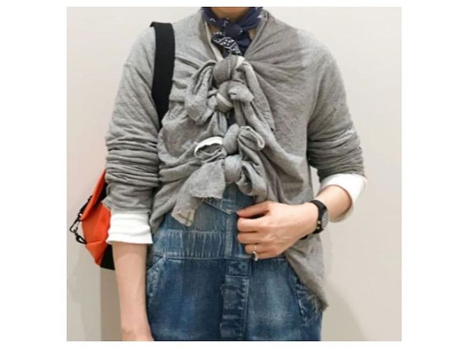Autre Marque Top in cotone camicia con nodo davanti e dietro maturely - vista 3