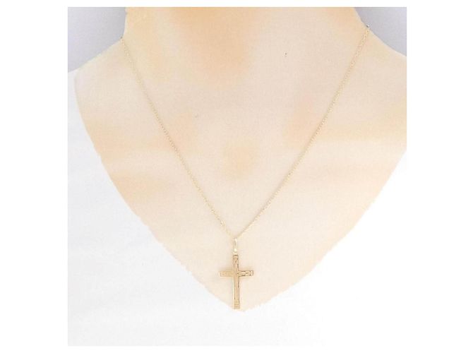 Autre Marque Collana Croce Au750 - vista 5
