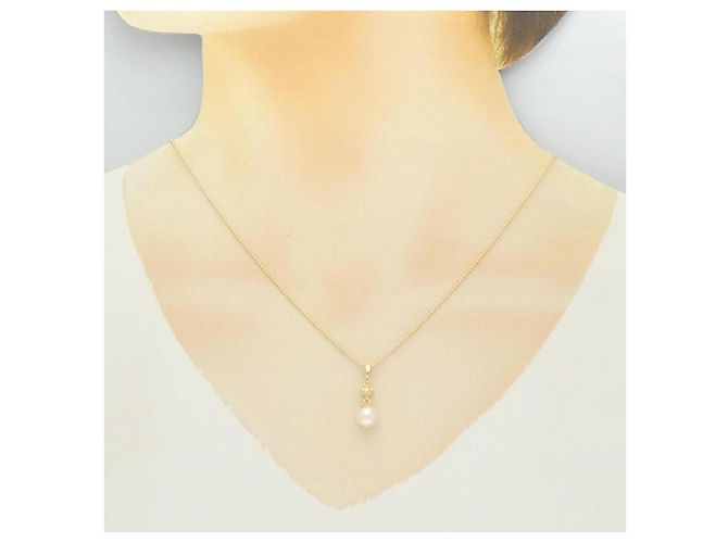 Autre Marque Collana in perle Akoya e diamanti Au750 - vista 6