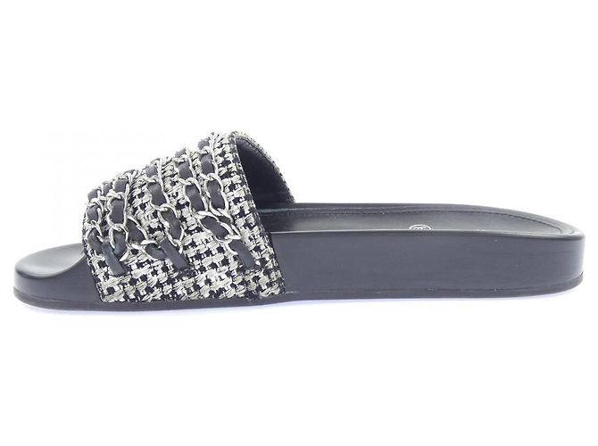 Mules Chanel in tweed - vista 2