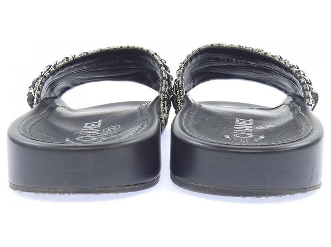 Mules Chanel in tweed - vista 5