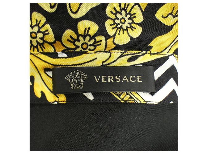 Camicia a maniche corte in seta Versace - vista 4
