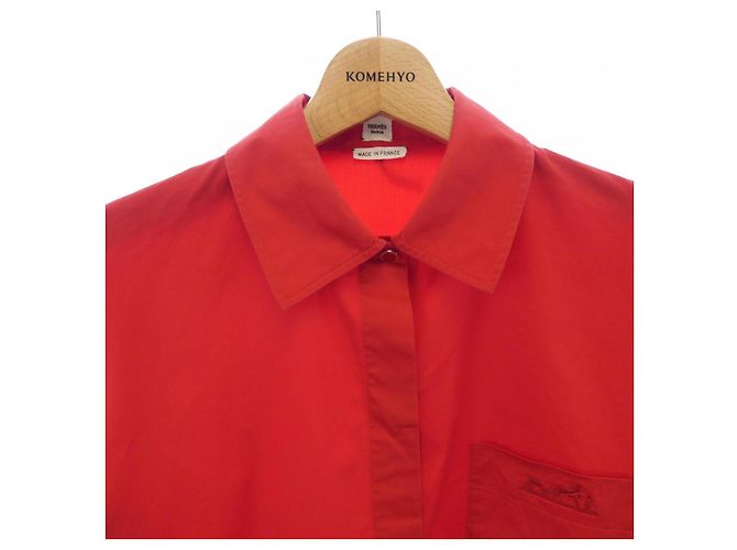 Hermès Camisa de seda Hermes Crude Cell Caleche - vista 5