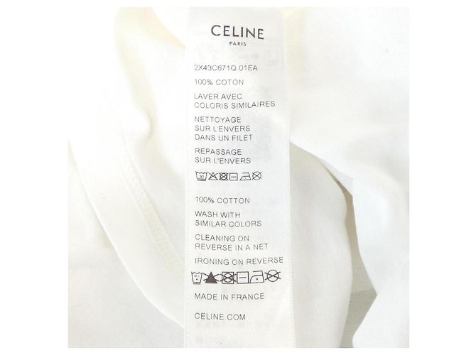 Céline Celine Loose T Shirt Camiseta de algodón - vista 3