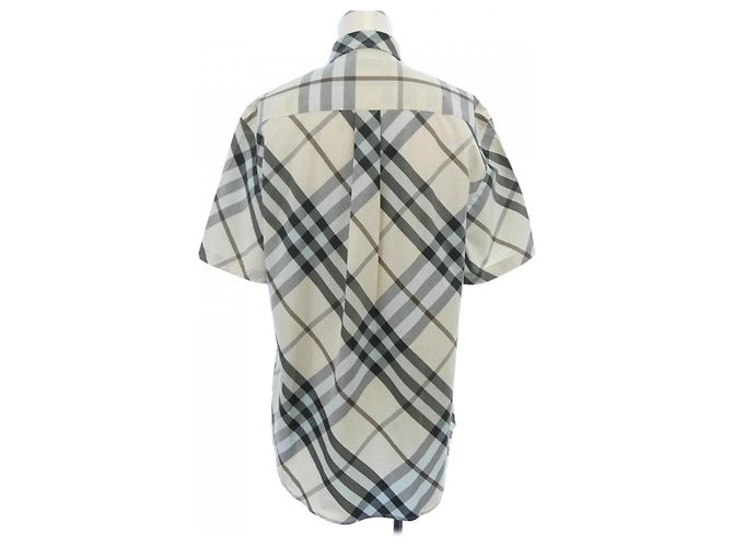 Camicia Burberry a maniche corte in cotone - vista 2