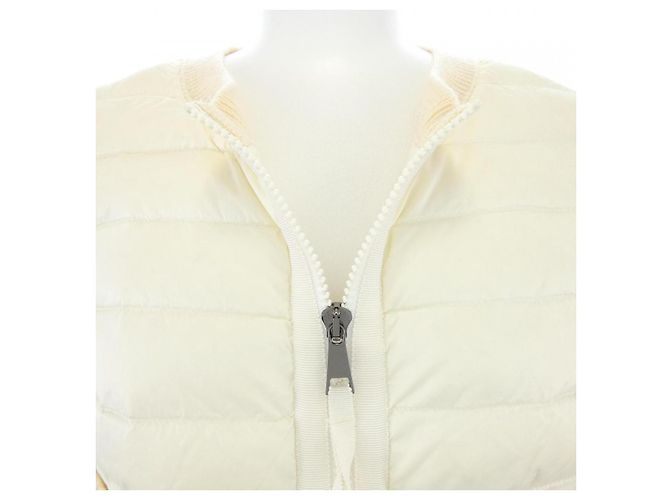 Giacca Moncler in piuma bianca - vista 7
