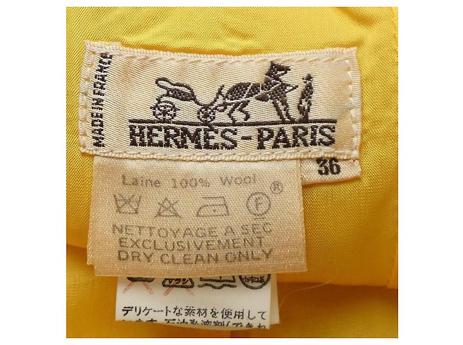 Hermès Gonna Hermes in lana e acetato - vista 5