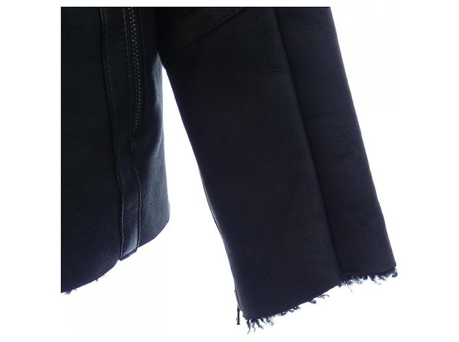 Autre Marque Giacca in pelle e shearling Emmeti - vista 6