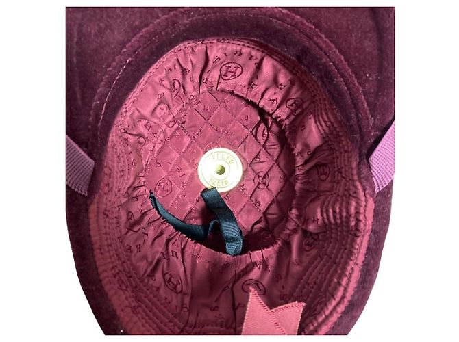 Hermès Capacete de equitação em veludo Hermes - vista 5