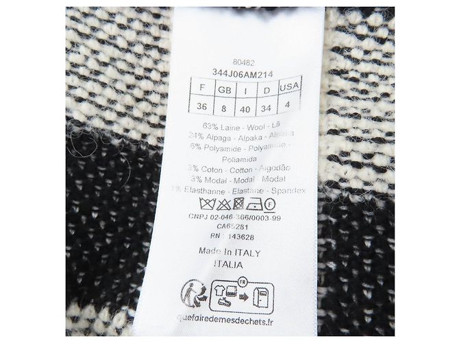 Falda asimétrica de mezcla de lana y alpaca Christian Dior - vista 8