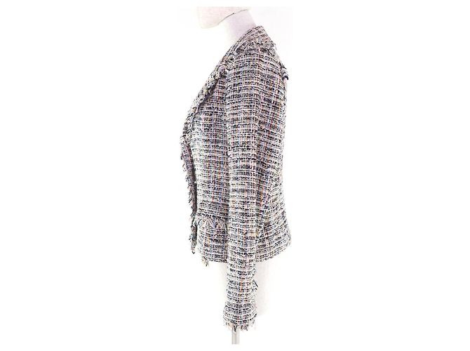 Chaqueta de tweed Chanel COCO con cinta y botones - vista 2