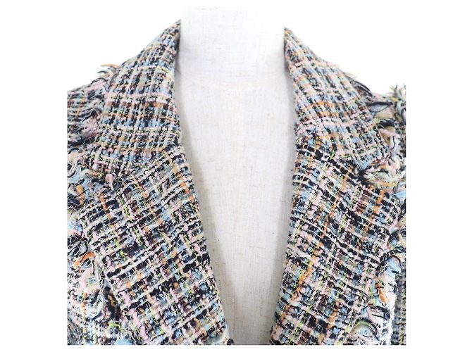 Chaqueta de tweed Chanel COCO con cinta y botones - vista 4