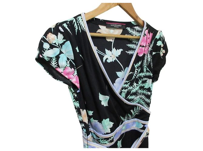 LEONARD FASHION Stretch-Kleid mit Blumenprint - Ansicht 4