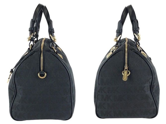 Michael Kors 2-Way-Tasche aus Leder und Canvas - Ansicht 6