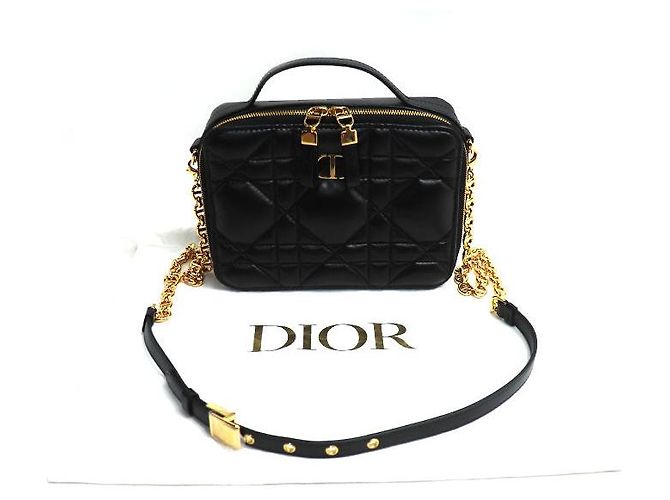 Borsa a spalla 2way Dior Macro Cannage Caro in pelle - vista 6