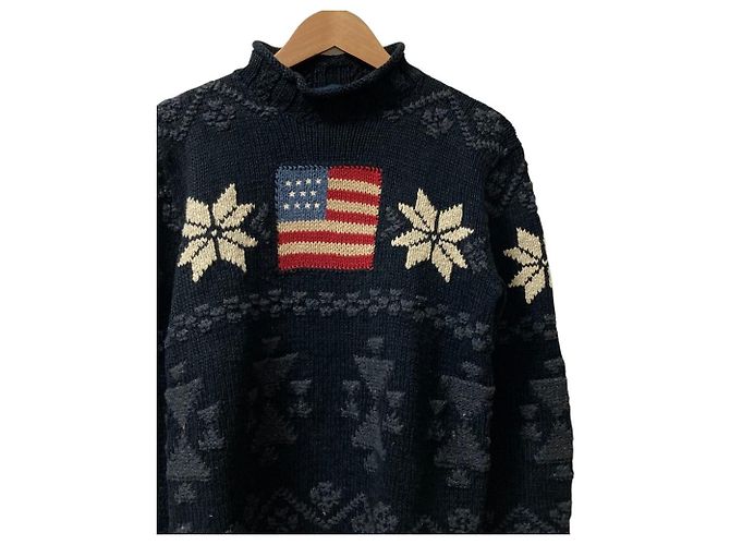 Pull à col roulé en maille Polo Sport Ralph Lauren Flag - vue 2