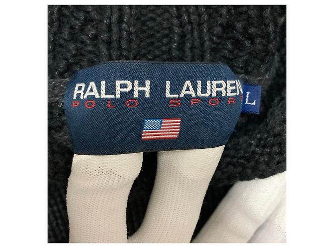 Pull à col roulé en maille Polo Sport Ralph Lauren Flag - vue 4