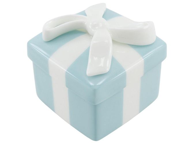 Tiffany & Co. Mini Blue Bow Box Boîtier à Accessoires en Céramique - vue 2