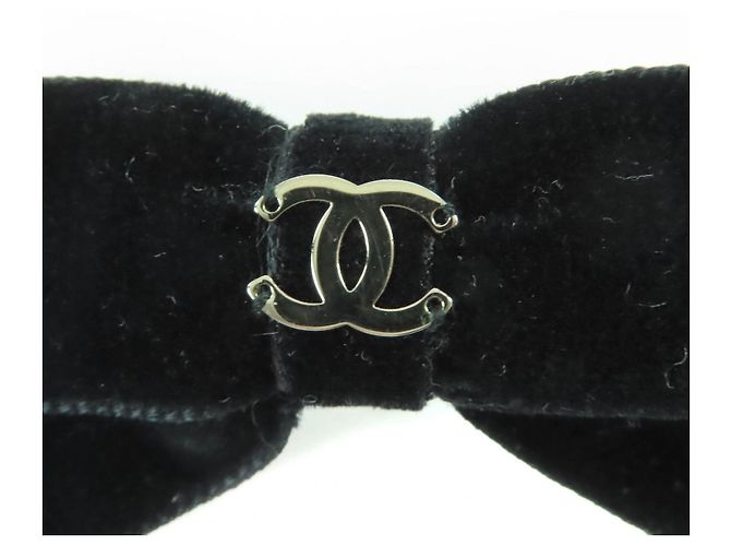 Horquilla de terciopelo Chanel COCO Mark - vista 5