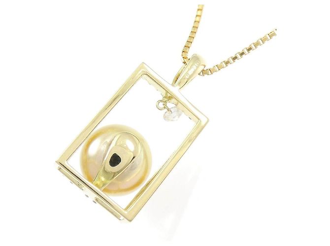 Autre Marque Collana in perle South Sea bianche e diamanti Au750 - vista 4