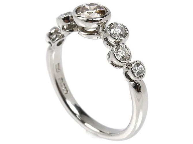 Autre Marque Anello in platino e diamanti Kashikey Pt900 - vista 2
