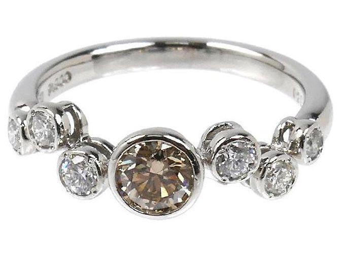 Autre Marque Anello in platino e diamanti Kashikey Pt900 - vista 3