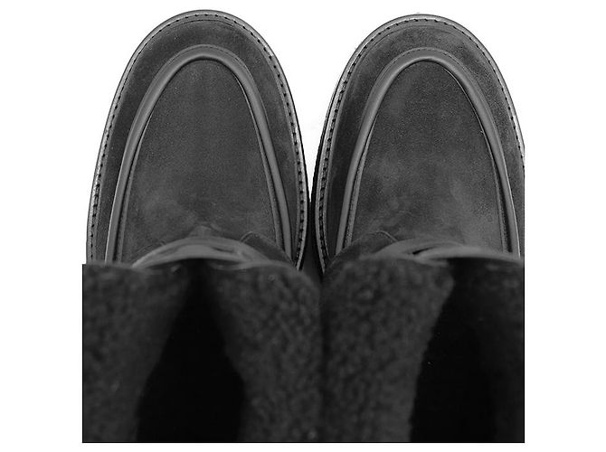 Hermès Botas Hemisphere em camurça e shearling Hermes - vista 12