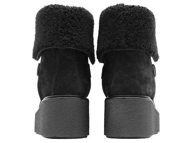 Hermès Botas Hemisphere em camurça e shearling Hermes - vista 6