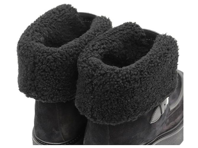 Hermès Botas Hemisphere em camurça e shearling Hermes - vista 7