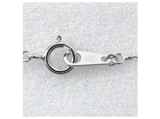 Autre Marque Collana in oro bianco K14 con diamanti - vista 5