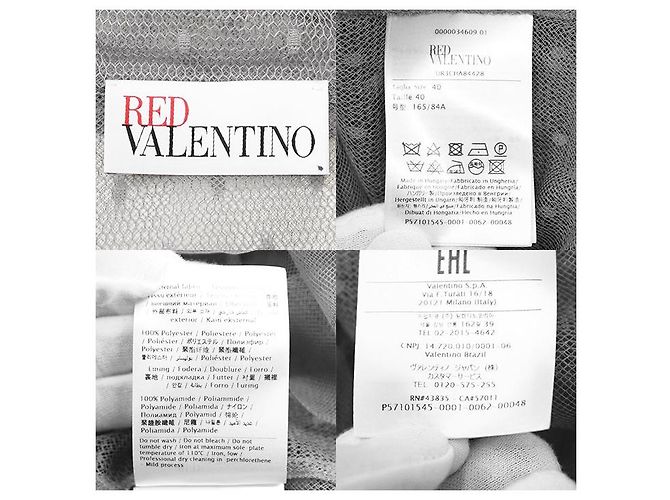 Autre Marque Trench Coat Red Valentino con bordados de encaje - vista 10