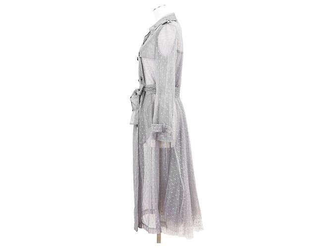 Autre Marque Trench Coat Red Valentino con bordados de encaje - vista 6