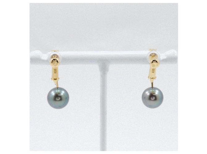 TASAKI Au750 Perlen-Diamant-Ohrringe - Ansicht 3