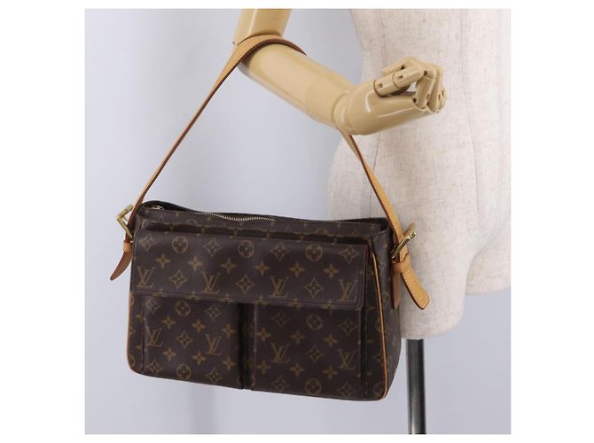 Cité LOUIS VUITTON Monogram Viva Cite GM Shoulder Bag M51163 LV - vista 27