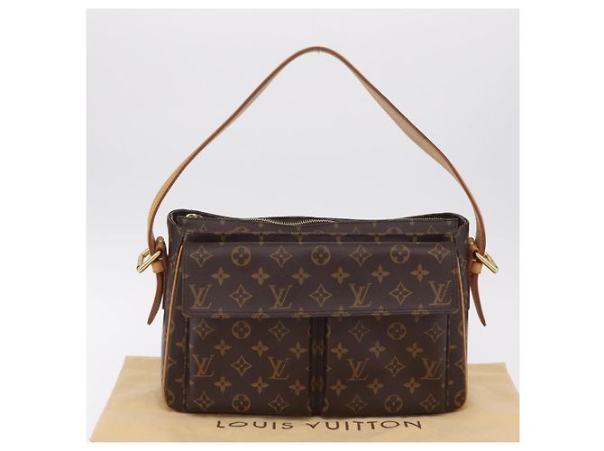Cité LOUIS VUITTON Monogram Viva Cite GM Shoulder Bag M51163 LV - vista 28