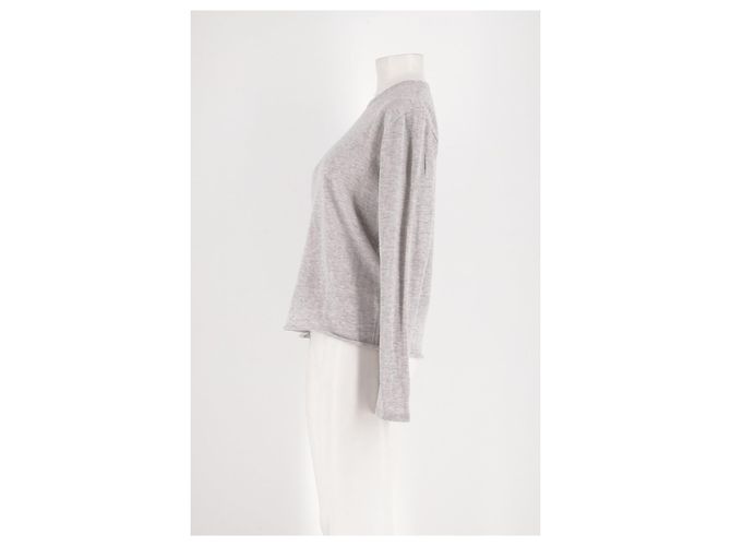 Autre Marque Pull en cachemire gris - vue 3