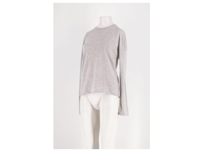 Autre Marque Pull en cachemire gris - vue 4