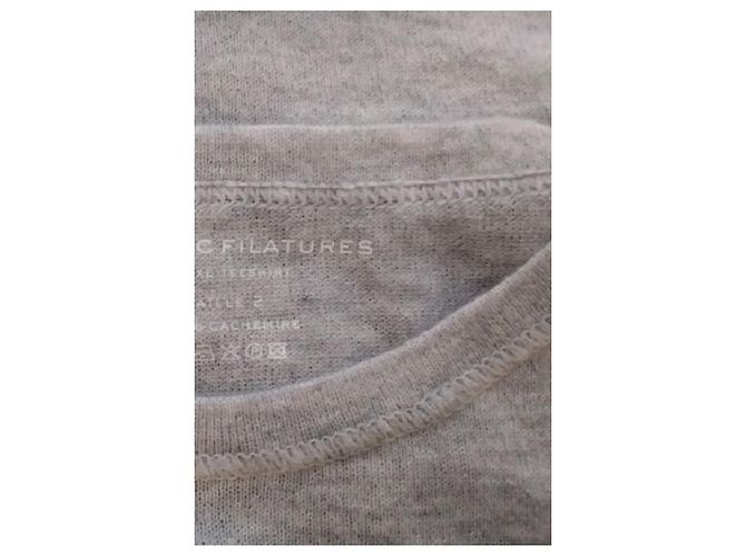 Autre Marque Pull en cachemire gris - vue 7