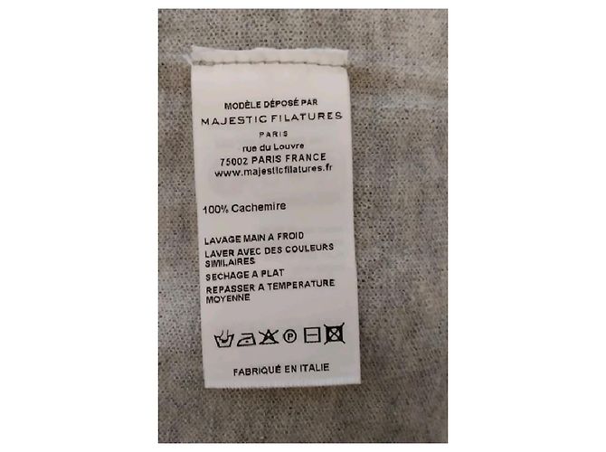 Autre Marque Pull en cachemire gris - vue 8