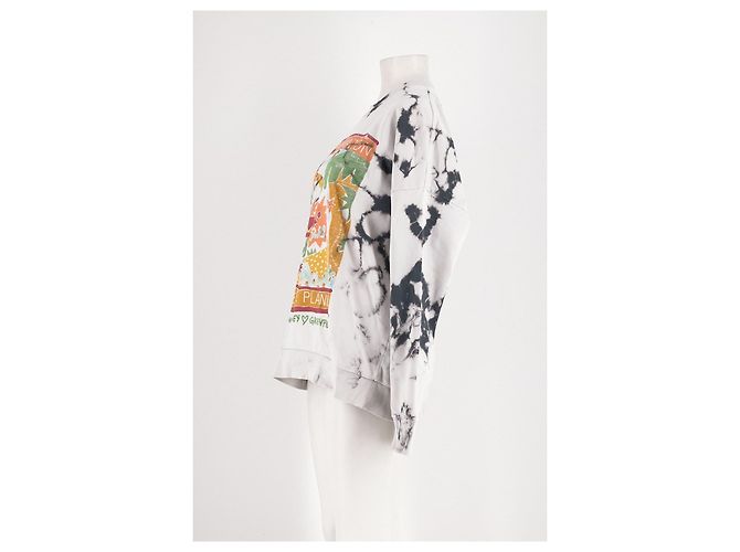 Stella Mc Cartney Stella McCartney Weißes Baumwoll Tie Dye Sweatshirt - Ansicht 3