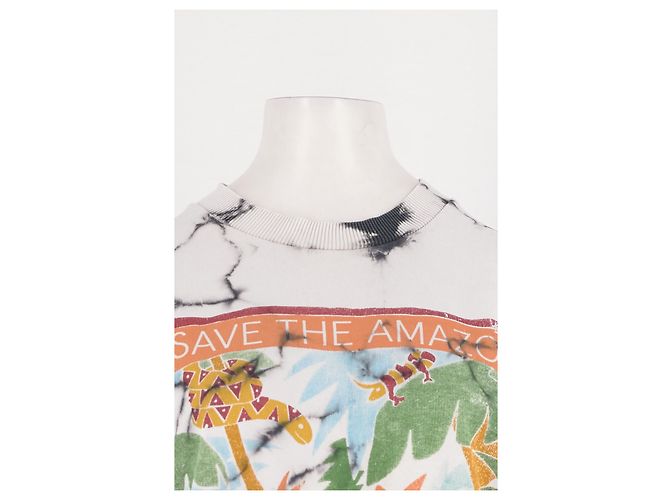 Stella Mc Cartney Stella McCartney Weißes Baumwoll Tie Dye Sweatshirt - Ansicht 5