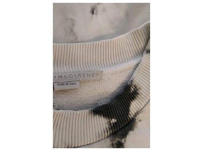 Stella Mc Cartney Stella McCartney Weißes Baumwoll Tie Dye Sweatshirt - Ansicht 7