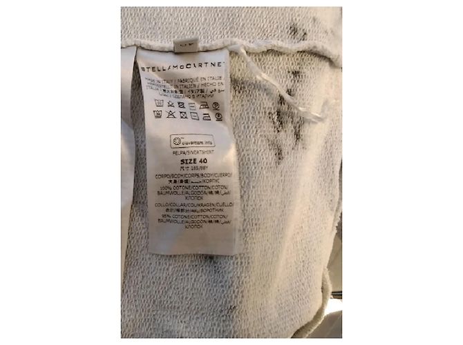Stella Mc Cartney Stella McCartney Weißes Baumwoll Tie Dye Sweatshirt - Ansicht 8