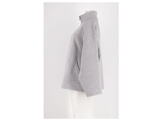 Sweatshirt de corte reto cinzento Rotate - vista 3