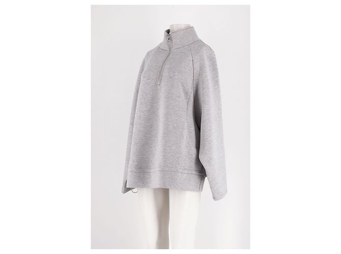 Sweatshirt de corte reto cinzento Rotate - vista 4