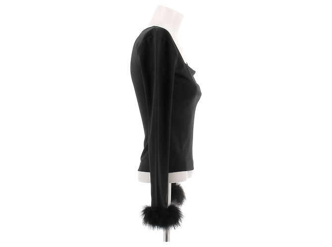 Autre Marque Top negro de cuello cuadrado SLEEPER - vista 3