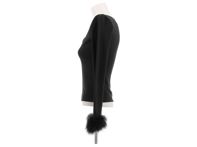 Autre Marque Top negro de cuello cuadrado SLEEPER - vista 4