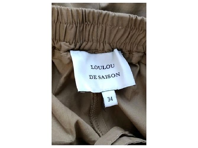 Loulou de Saison Pantalones de algodón marrón - vista 5